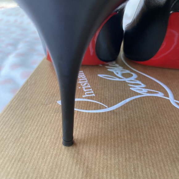 Christian Louboutin size 40.5 women's black pumps red bottom with box - Picture 4 of 11